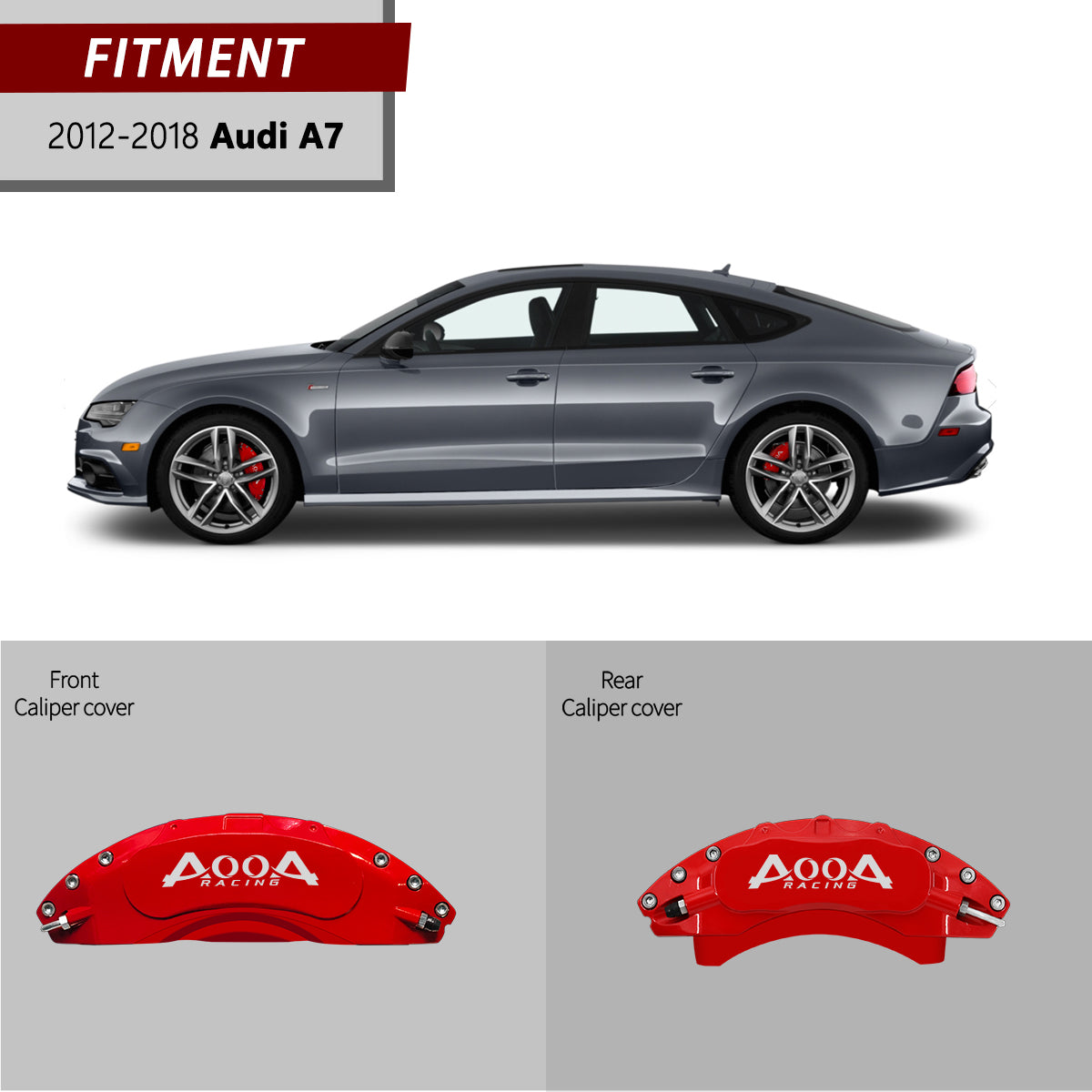 Brake Caliper Cover for Audi A7 AOOA (set of 4)