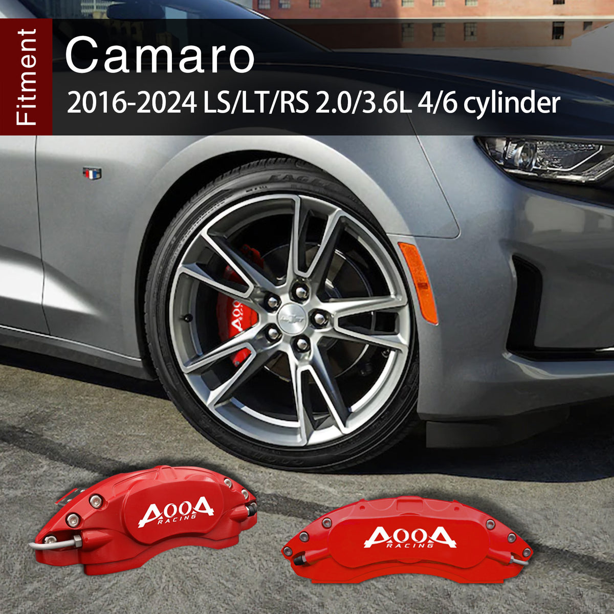 Brake Caliper Cover for Chevrolet Camaro AOOA (set of 4)