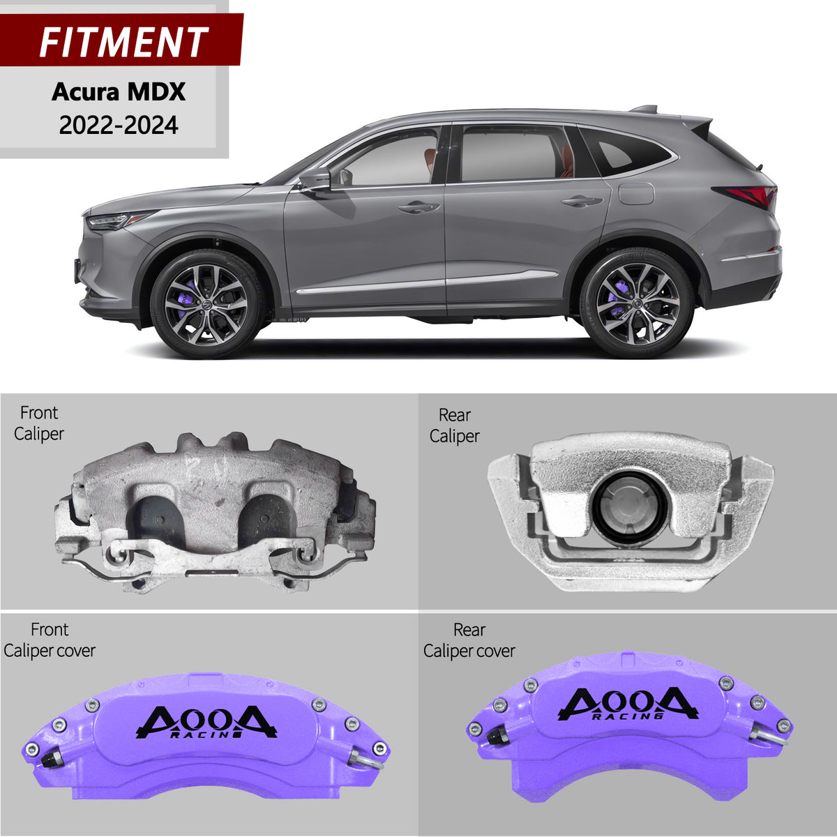 Brake Caliper Cover for Acura MDX AOOA (set of 4)