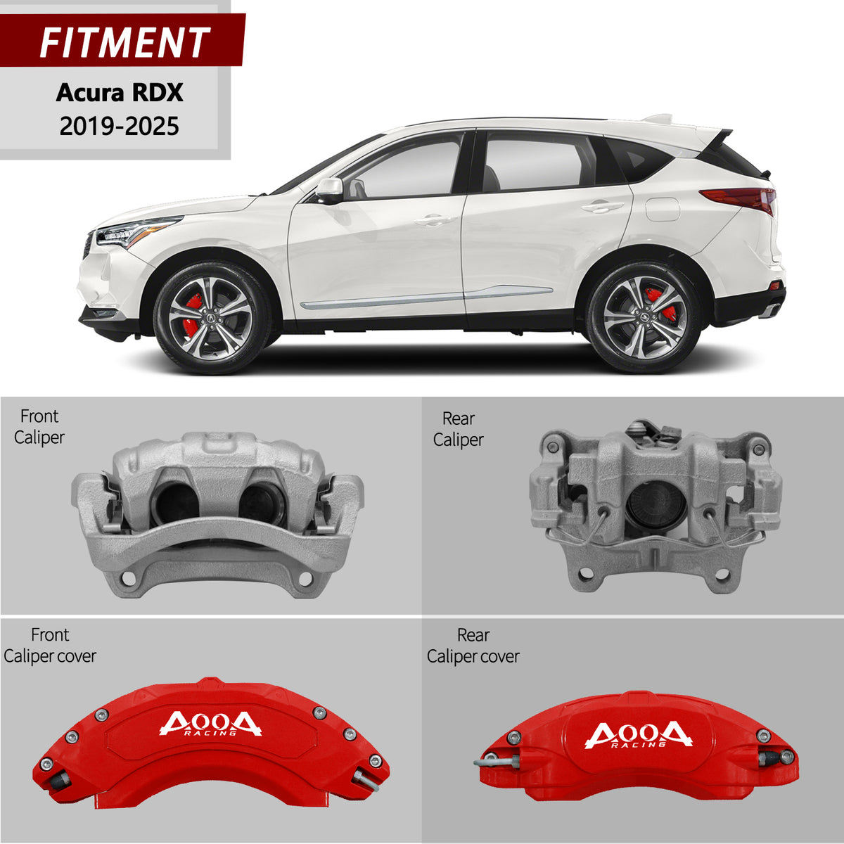 Brake Caliper Cover for Acura RDX AOOA (set of 4)