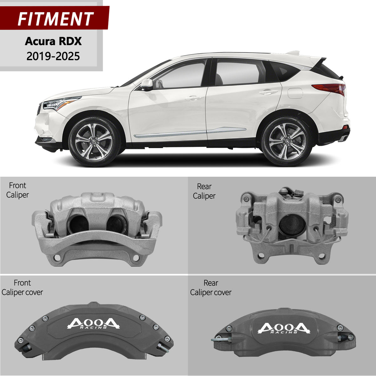 Brake Caliper Cover for Acura RDX AOOA (set of 4)
