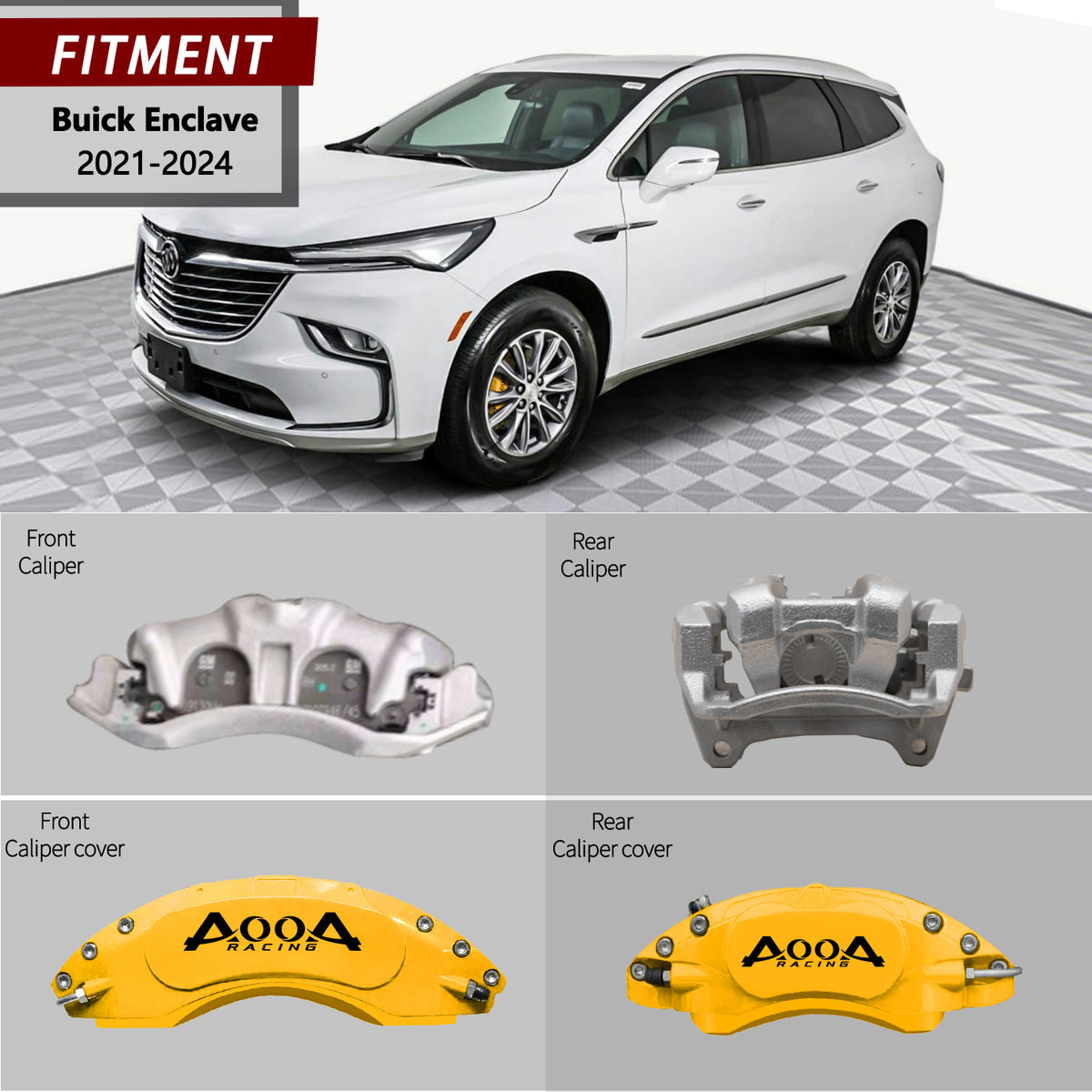 Brake Caliper Cover for Buick Enclave AOOA (set of 4)