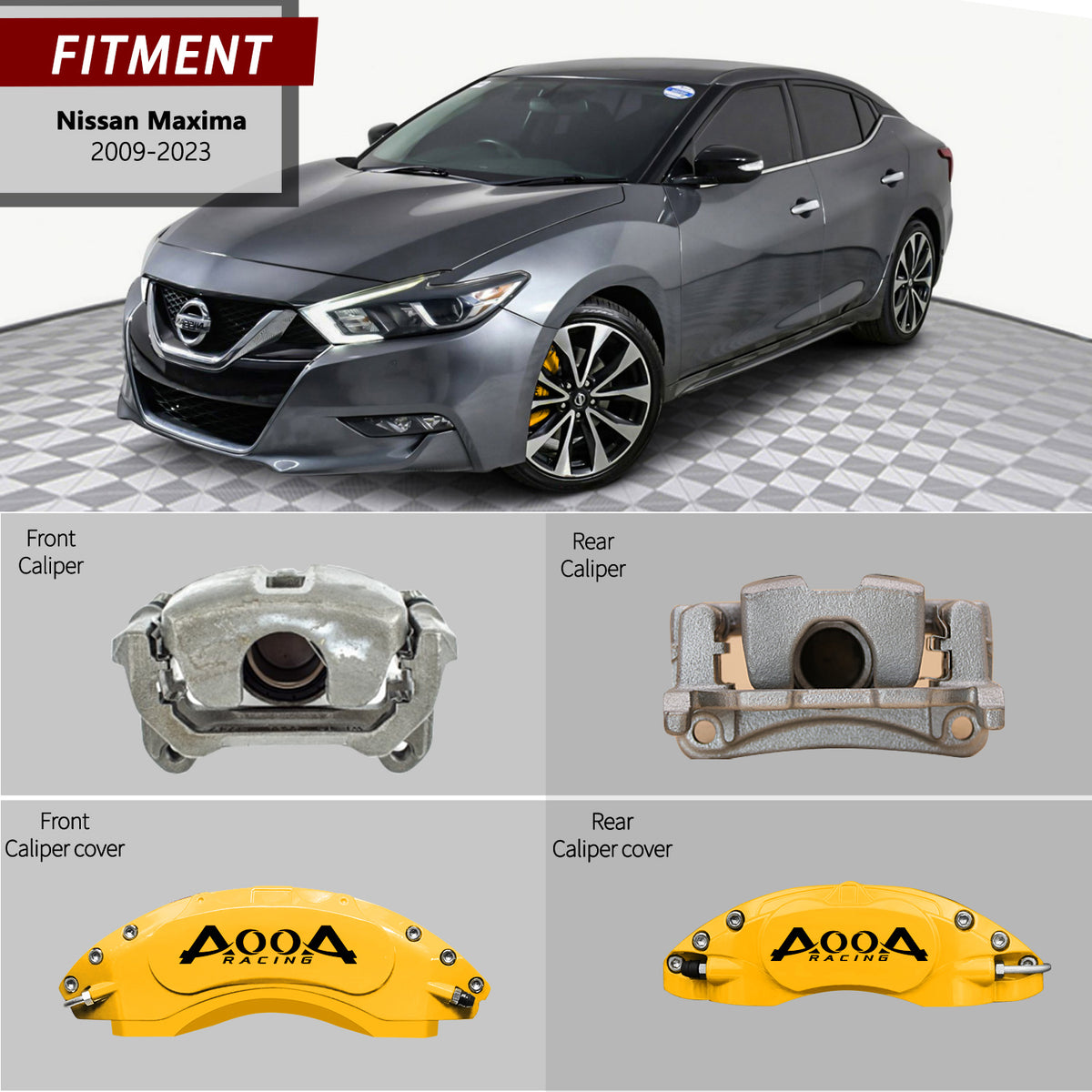 Brake Caliper Cover for Nissan Maxima AOOA (set of 4)