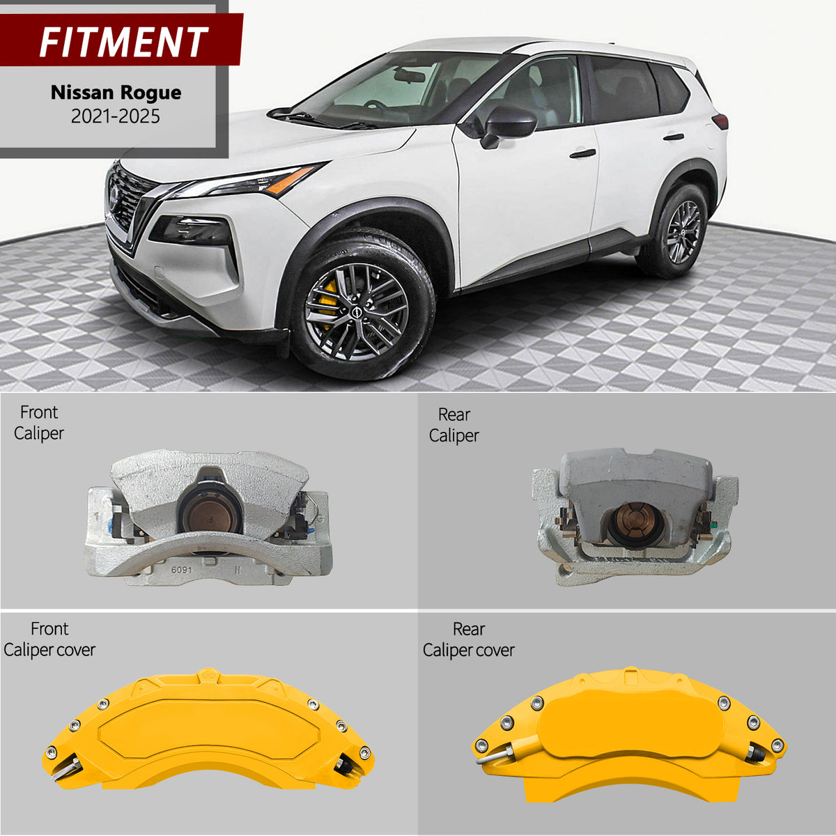 Brake Caliper Cover for Nissan Rogue AOOA (set of 4)