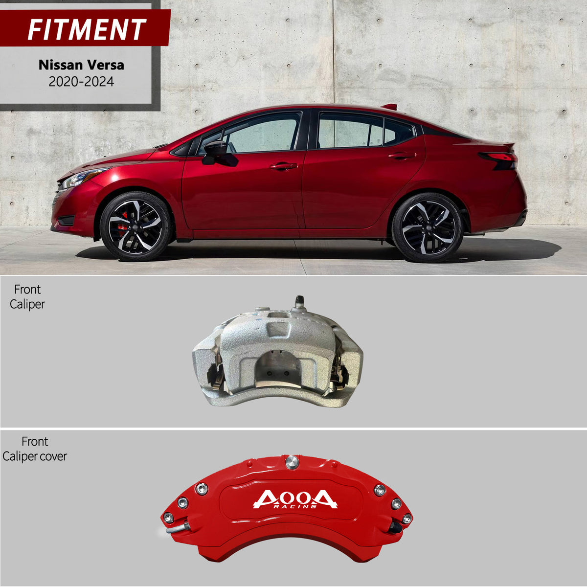 Brake Caliper Cover for Nissan Versa AOOA (set of 2)